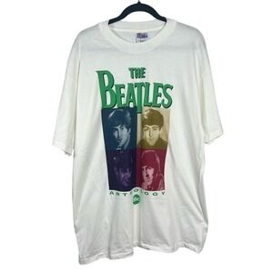 VTG The Beatles Anthology Hanes‎ Single Stitched Beefy-T XL 1995 ABC Tampa Bay